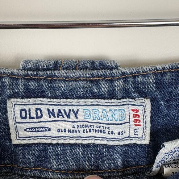 Old Navy Jean Mini Skirt Pockets Vintage Y2K 2000s Dark Wash Women's Size 4 - Picture 5 of 9